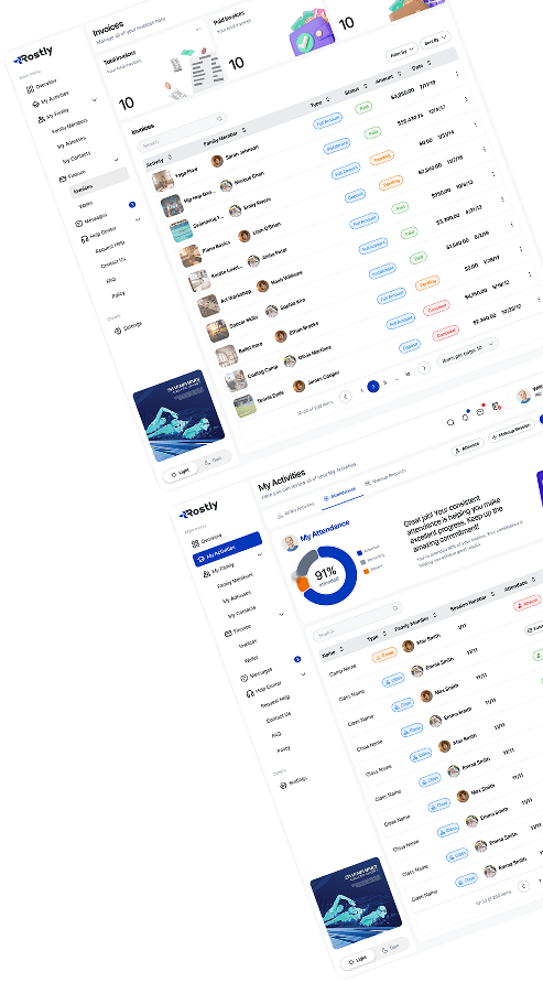 Rostly payment and program demonstration dashboard track 2